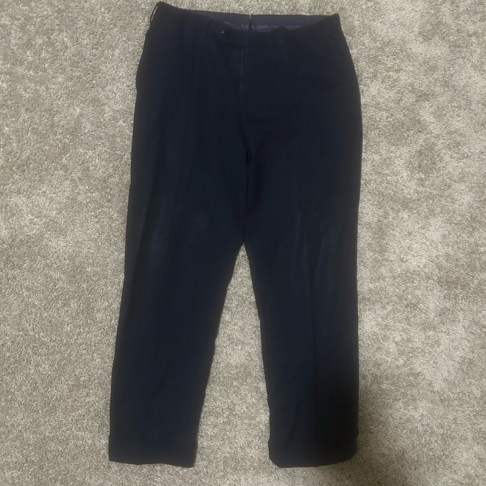 Suitsupply Navy Blue Dress Pants with Tapered Fit